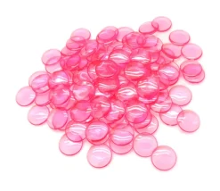 100 Pions de loto ronds 15 mm de diamètre - jetons de la même couleur