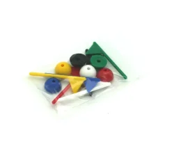6 Pions drapeaux de jeu multicolores- mini fanions en 6 couleurs