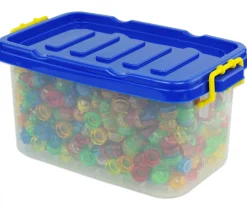 1000 pions empilables couleurs translucides 20 x 10 mm multicolores