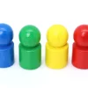 4 pions joueur droit avec boule en bois 15 x 29 mm