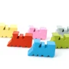 6 pions locomotives train en bois 1.8 x 1 cm