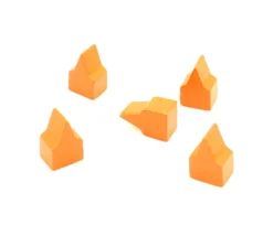 10 Pions maisons toits pointus 20x13x10 mm lot par couleur