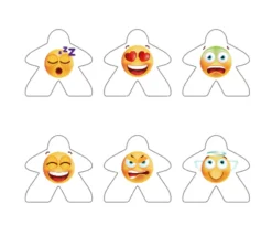 27 Pions meeple émoticône 1.8 x 2 cm