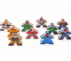 10 Pions meeple personnages Cyberpunk 18 x 20 mm