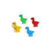 4 pions oie multicolores en bois pour jeu de l'oie 3.5 cm