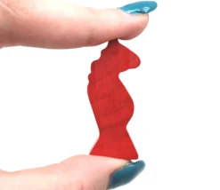 8 pions petits chevaux dada bois 4.5 cm + 2 dés