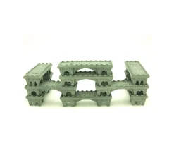 10 Pions pont de Château tour empilables pour jeux 85x28x20 mm