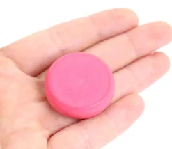 5 pions ronds épais en buis 3,2 cm- crokinoles colorés