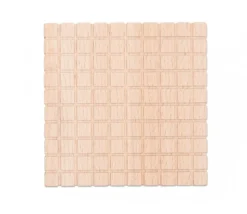 10 plaques 10 x 10 x 1 cm - Barres centaines Base 10 bois naturel