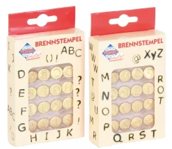 32 Pointes tampons pyrograveur lettres A à Z et ponctuation