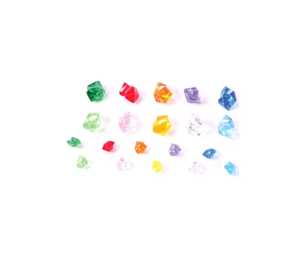 500 pépites colorées imitation pierres précieuses gemmes