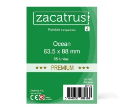 55 protèges cartes Premium 63.5 x 88 mm pochette sleeves Ocean
