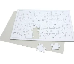 10 Puzzles carton blanc 54 pièces à personnaliser 24 x 16 cm