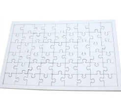10 Puzzles carton blanc 54 pièces à personnaliser 24 x 16 cm