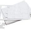 10 Puzzles carton blanc 12 pièces à personnaliser 22 x 14 cm