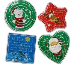 48 puzzles de labyrinthe décor Noël enfant