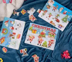 3 puzzles en bois de Noël pour enfant