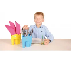 4 récipients éléphants empilables