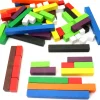 74 réglettes bois cuisenaire 1 à 10 cm - bâtonnets comptage math