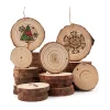 50 Rondelles bois brut avec écorce