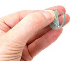 15 ronds transparents base de 25 x 2 mm en plexiglas