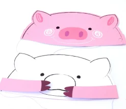 6 serres-tête Animaux double face