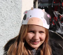 6 serres-tête Animaux double face