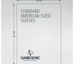 50 sleeves pour cartes 57 x 89 mm standard américain pochette sleeves