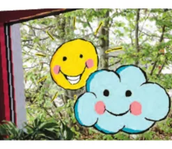 36 Stickers fenêtre météo repositionnables