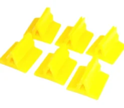 6 Supports de pions multicolores avec clips - socles