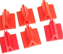 6 Supports de pions multicolores avec clips - socles