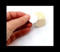 8 étiquettes 24 mm rondes autocollantes blanches pastille