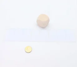 8 étiquettes 24 mm rondes autocollantes blanches pastille