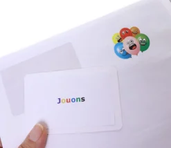 10 étiquettes autocollantes 80x50 mm rectangles coins arrondis pour cartes à jouer