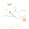 40 Tuiles carré 20 mm jetons épais blanc 2 cm vierge à personnaliser