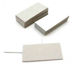 24 tuiles dominos 75 x 37 mm carton rigide blanc/gris vierge tuiles à personnaliser