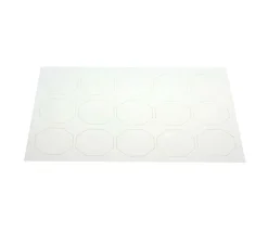 15 Tuiles octogones 50 mm blancs neutres à personnaliser