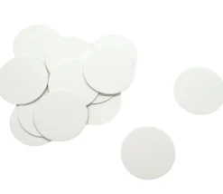 15 Tuiles rondes blancs 50 mm jetons ronds épais à personnaliser