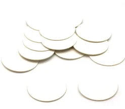 15 Tuiles rondes blancs 50 mm jetons ronds épais à personnaliser