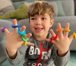 Abaque arc-en-ciel des chiffres et couleurs tout en bois