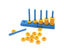 Abaque de tri - Socle 3 tiges + 27 jetons à enfiler