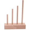 Abaque de tri bois - Socle 4 tiges taille progressive sans jetons