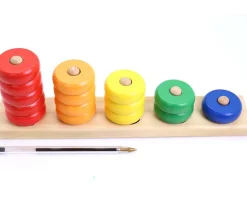 Abaque tout en bois : 1 2 3 4 5 - 27 cm