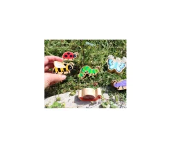 Abeille en bois 42 x 63 x 25 mm