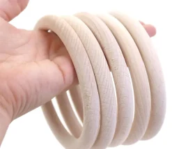 Anneau en bois 11.5 cm pour jeux de lancer et d'adresse