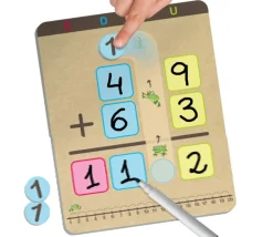 Apprends à additionner et à soustraire avec retenues