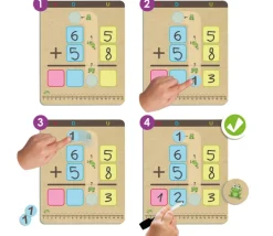 Apprends à additionner et à soustraire avec retenues