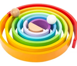 Arc-en-ciel multicolore en bois XL - 14 pièces