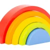 Arc-en-ciel multicolore en bois - 5 pièces