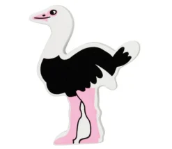 Autruche en bois 54 x 73 x 15 mm